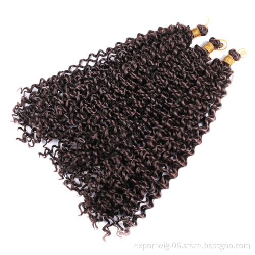 Passion Twist Crochet Braiding Hair Synthetic Wholesale Curly Water Wave Crochet Hair Water Wave Twist For Distressed